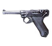Сувенир из шоколада - пистолет Parabellum P.08 Сув